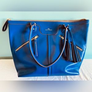 Royal Blue/Gold Accents Kate Landry Tote